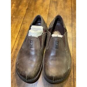 Brown Leather Mules